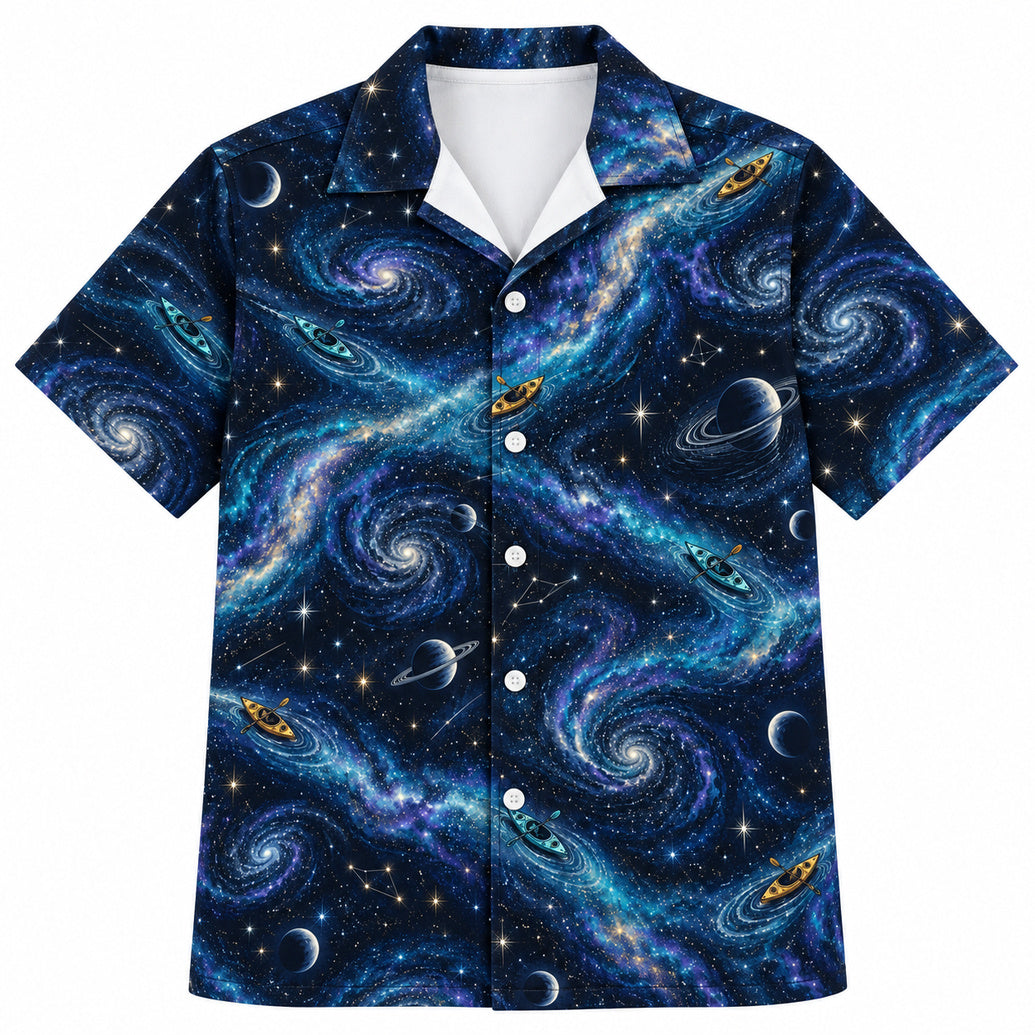 Nebula Paddle Drift Hawaiian Shirt