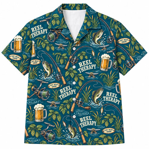 Dockside Drafts & Reel Therapy Hawaiian Shirt