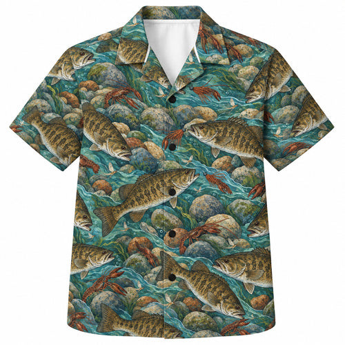 Bronze River Crawfish Hunt Hawaiian Shirt
