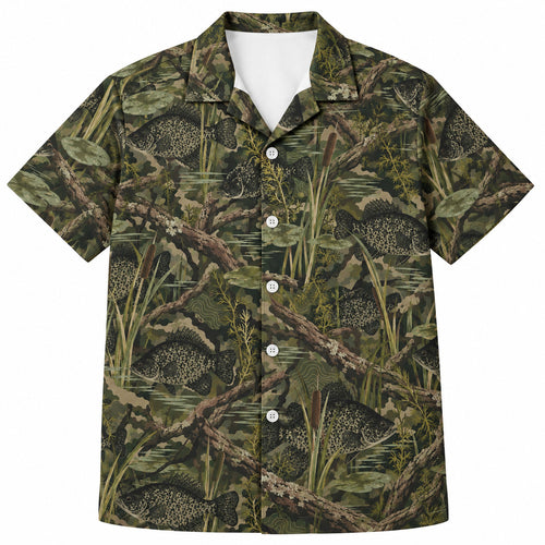 Shadow Camo Crappie Current Hawaiian Shirt
