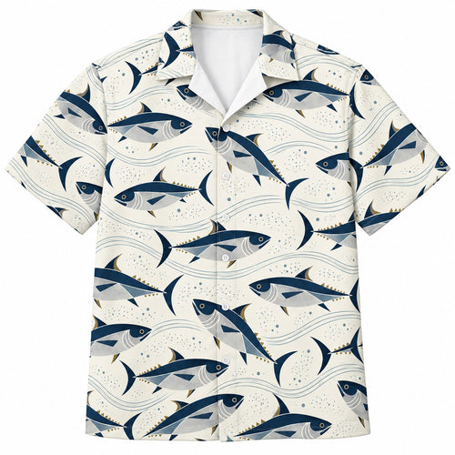Bluefin Vector Current Hawaiian Shirt
