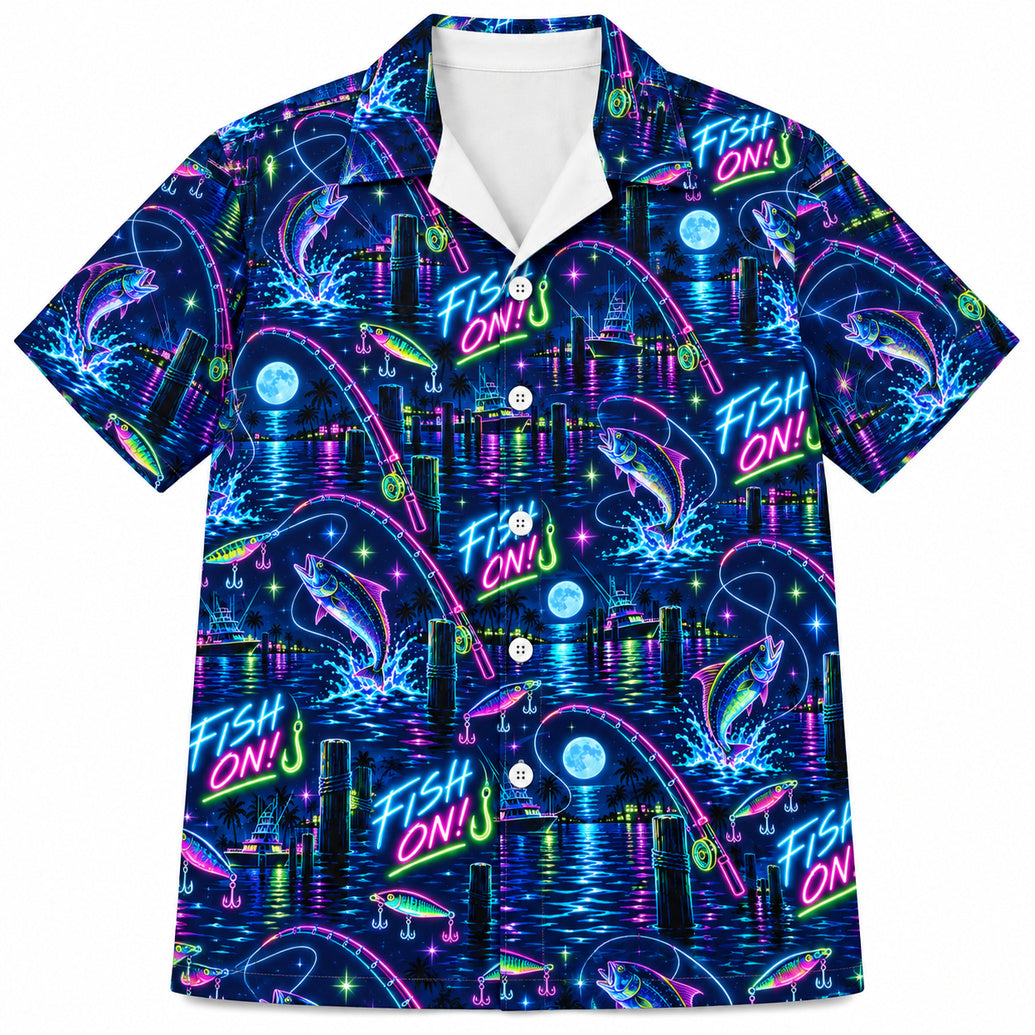 Electric Hook-Up After Dark Hawaiian Shirt