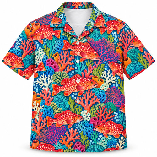 Coral Trout Chromatic Reef Hawaiian Shirt