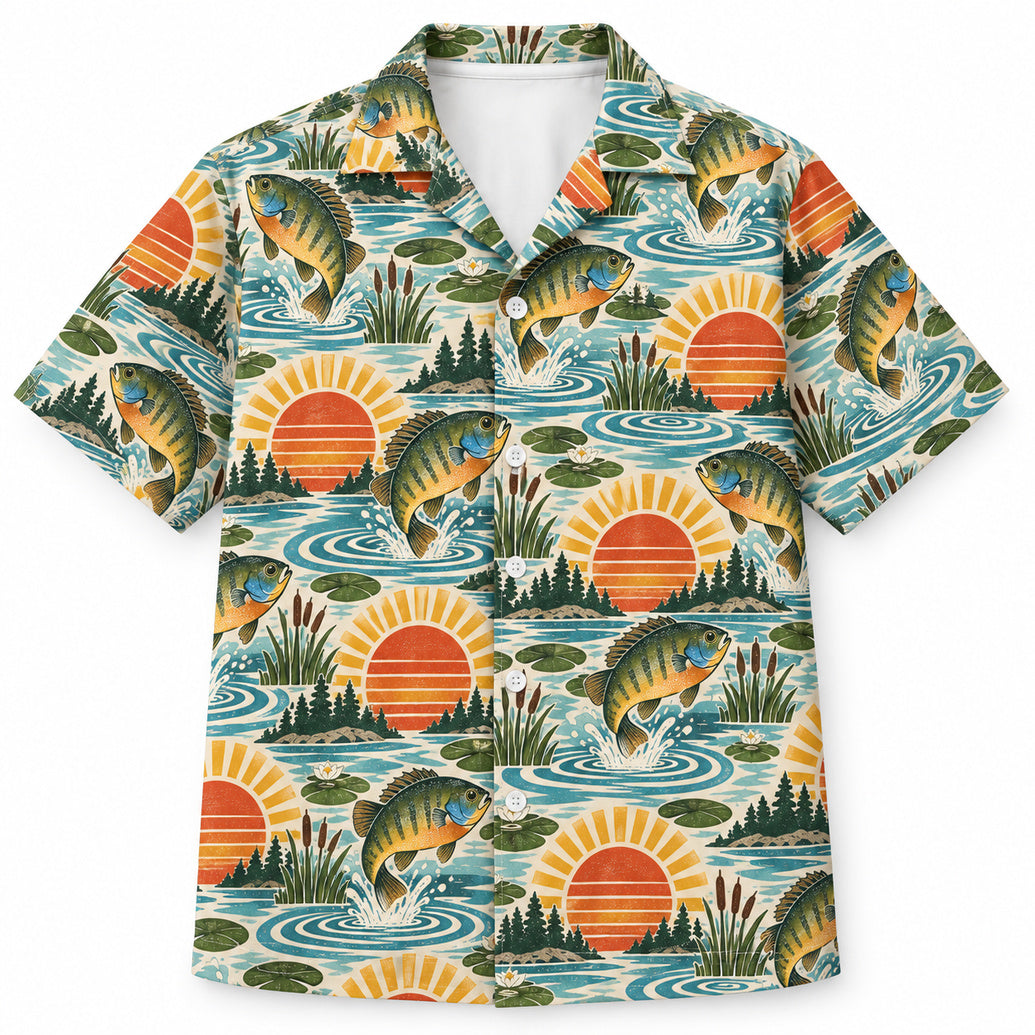Sunset Bluegill Jamboree Hawaiian Shirt