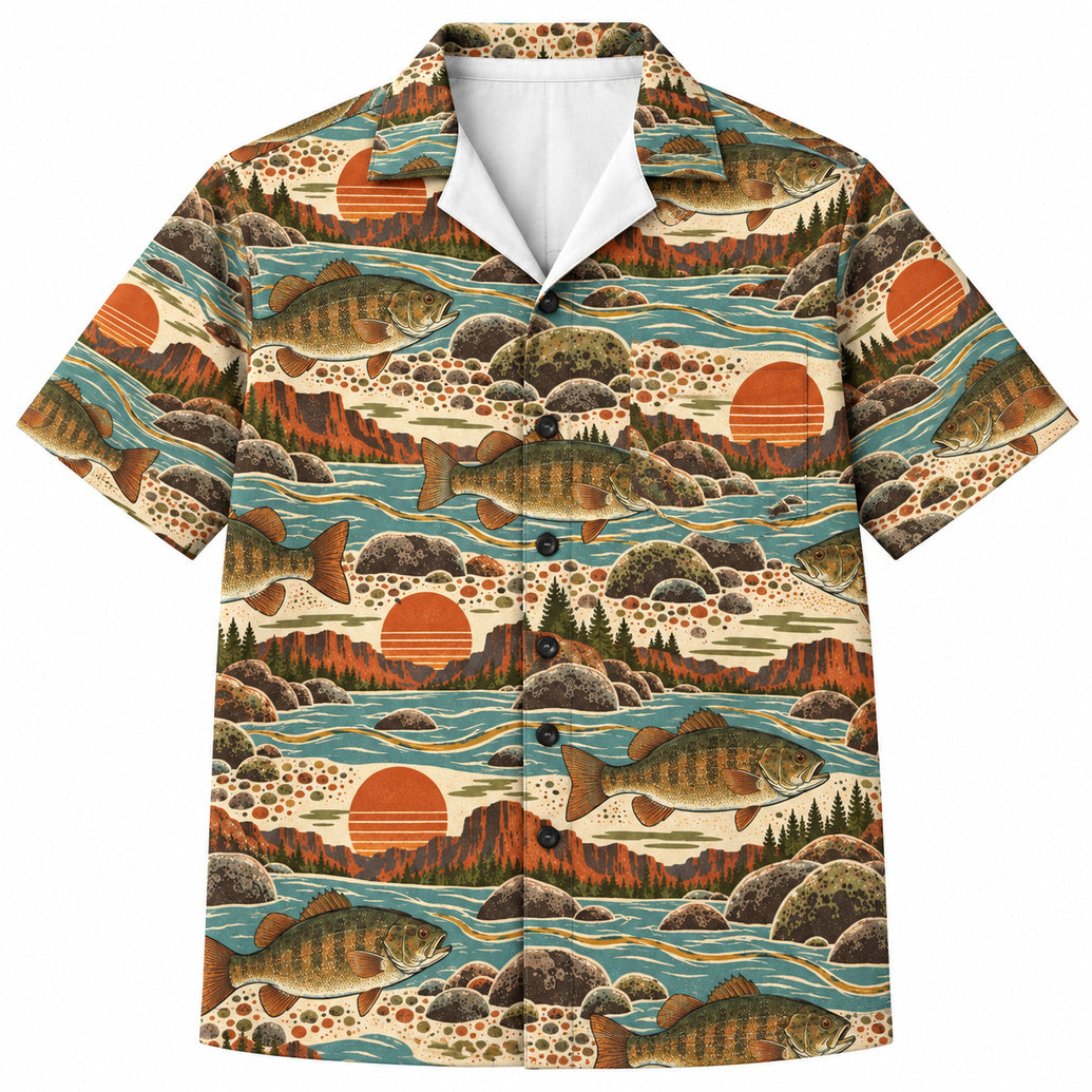 Canyon Gold Smallmouth Hawaiian Shirt