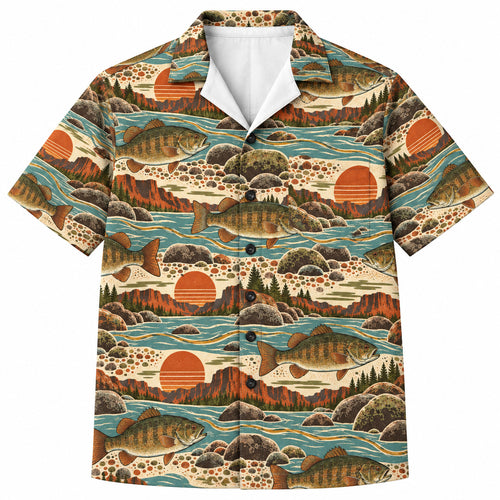 Canyon Gold Smallmouth Hawaiian Shirt