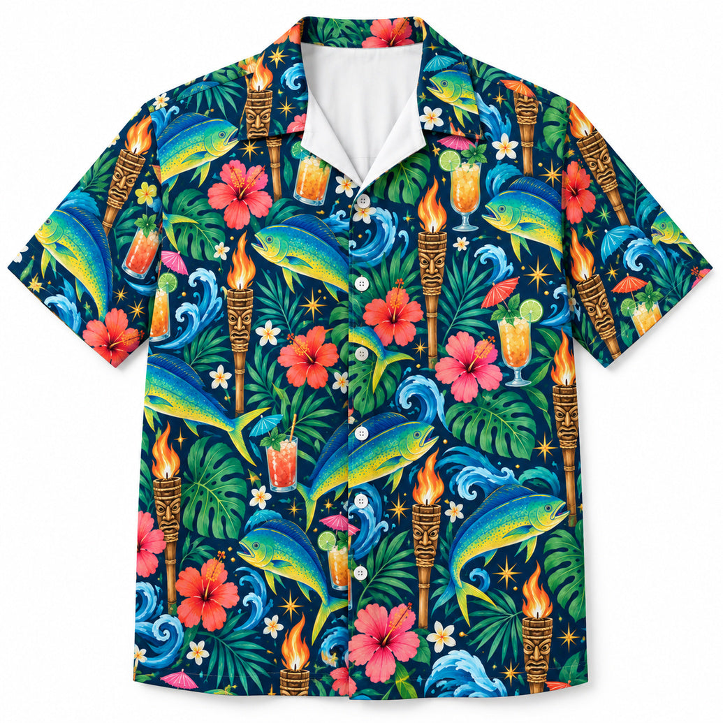 Dorado Torchside Holiday Hawaiian Shirt