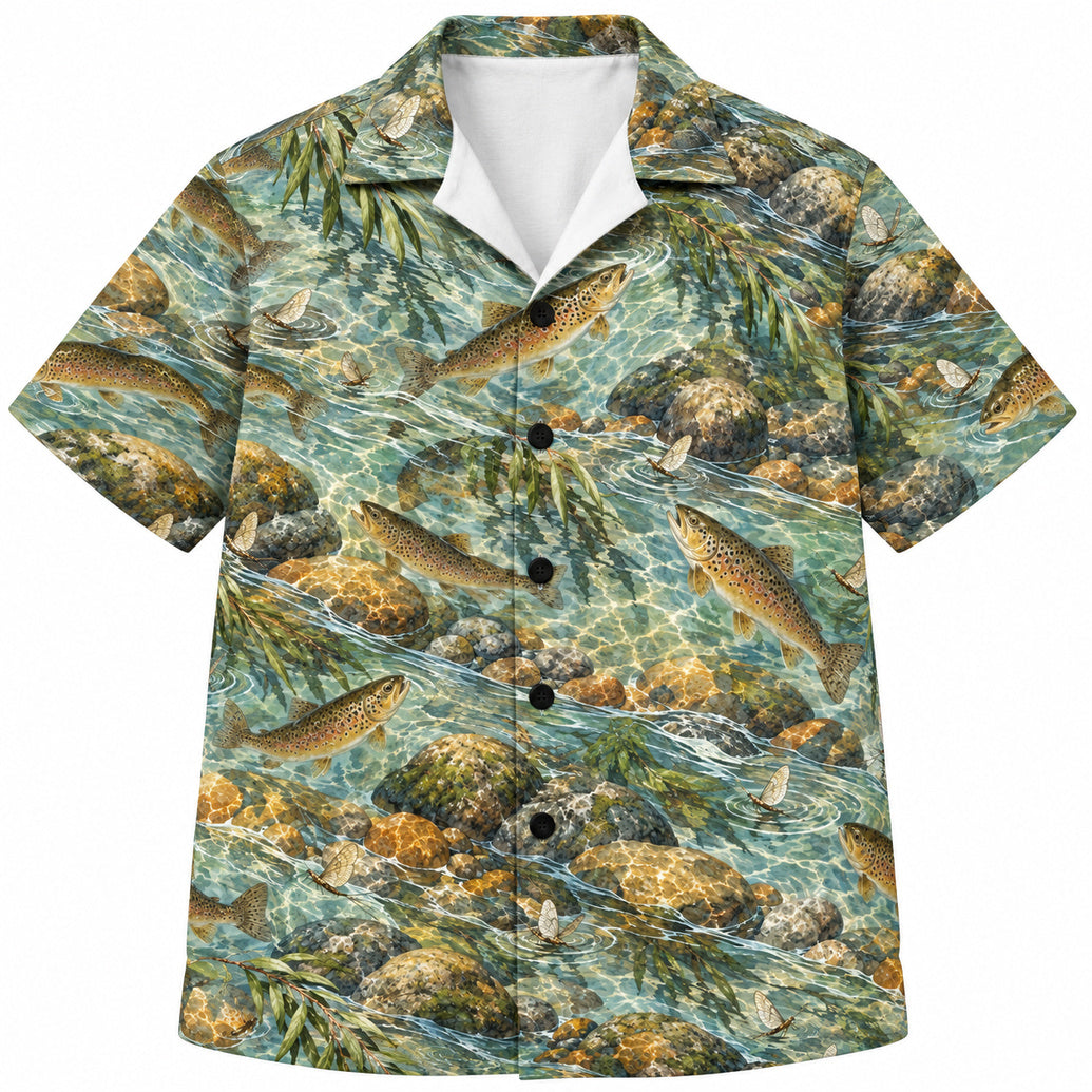 Mayfly Window on the Run Hawaiian Shirt