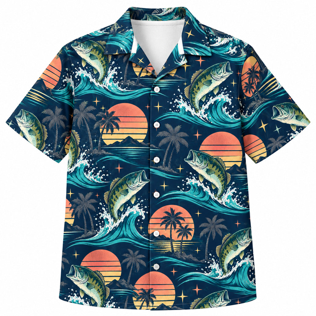 Neon Tidelane Largemouth Hawaiian Shirt