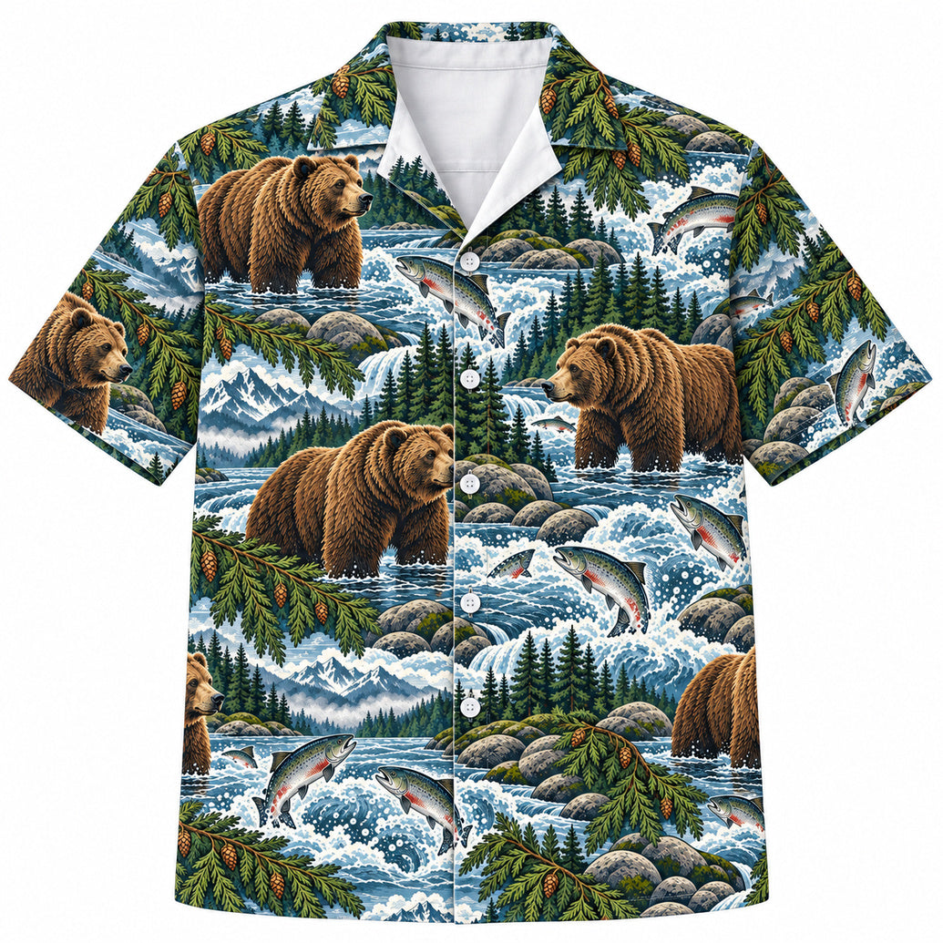 Grizzly River Crown Hawaiian Shirt