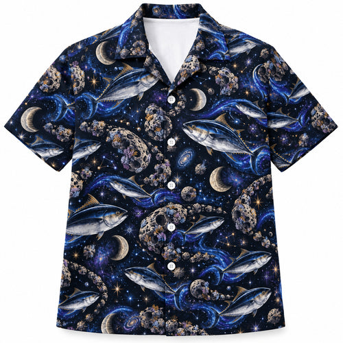 Bluefin Asteroid School Hawaiian Shirt