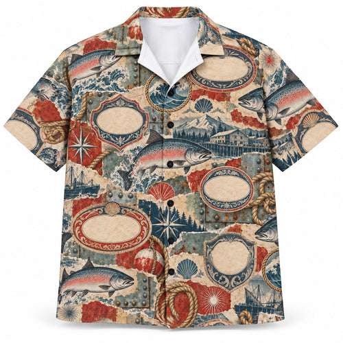 Coho Cannery Ephemera Hawaiian Shirt