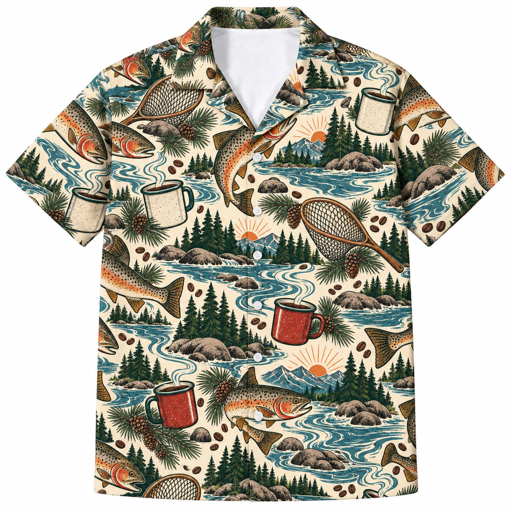 Cutthroat Campfire Pour-Over Hawaiian Shirt