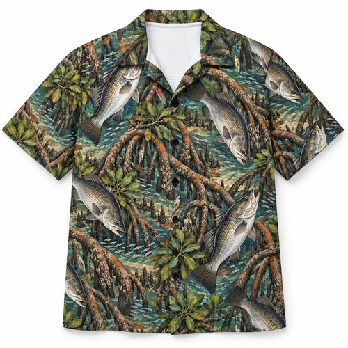 Mangrove Lure Barramundi Hawaiian Shirt