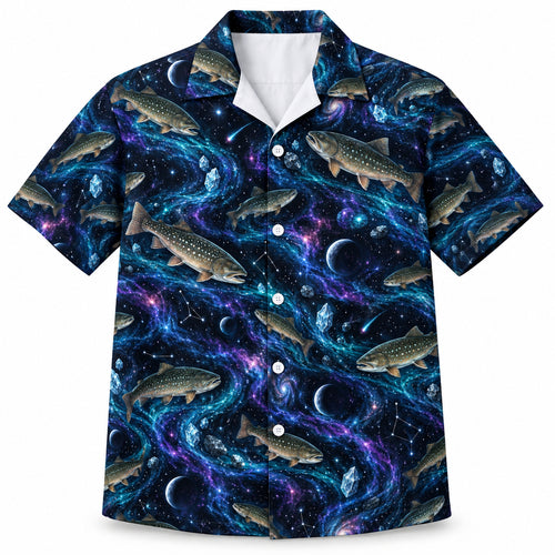 Bull Trout Nebula Passage Hawaiian Shirt