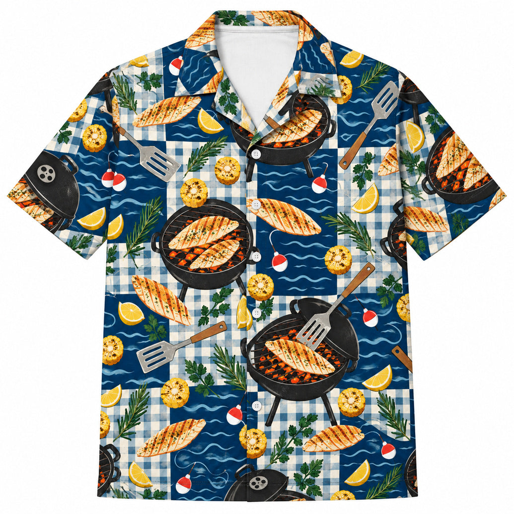 The Skillet Shoreline Social Hawaiian Shirt