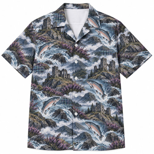Highland Salmon Ruin Leap Hawaiian Shirt