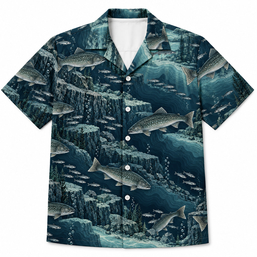 Splake Drop-Off Meridian Hawaiian Shirt