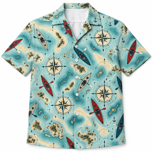 Compasswake Kayak Atlas Hawaiian Shirt