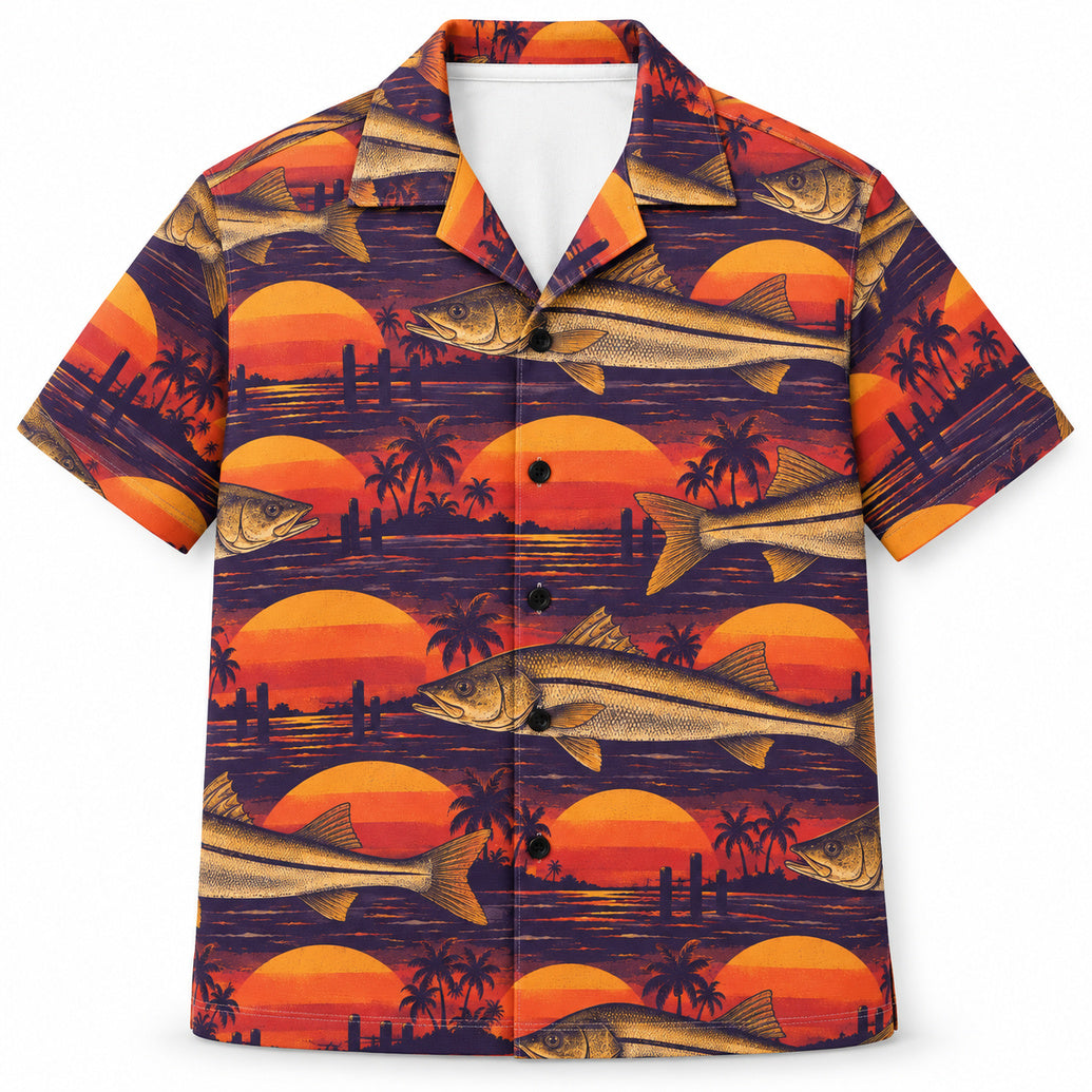 Sunset Snook Parade Hawaiian Shirt