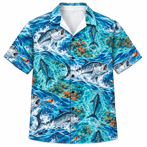 Popper Shock Reef Hawaiian Shirt