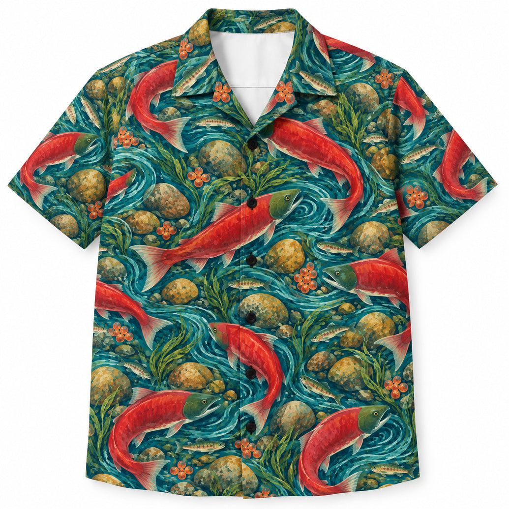 Redwater Sockeye Passage Hawaiian Shirt