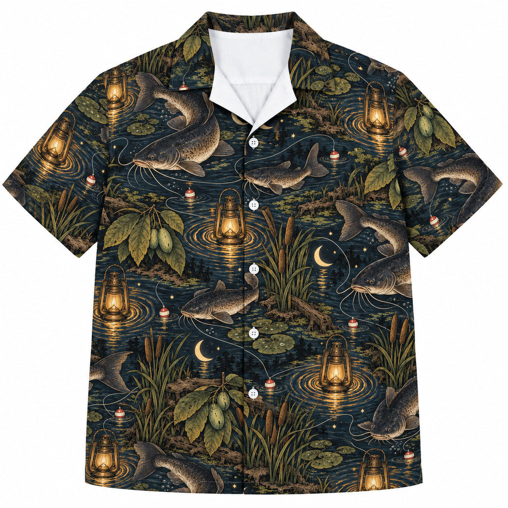 Lanterns on the Muddy Bank Hawaiian Shirt