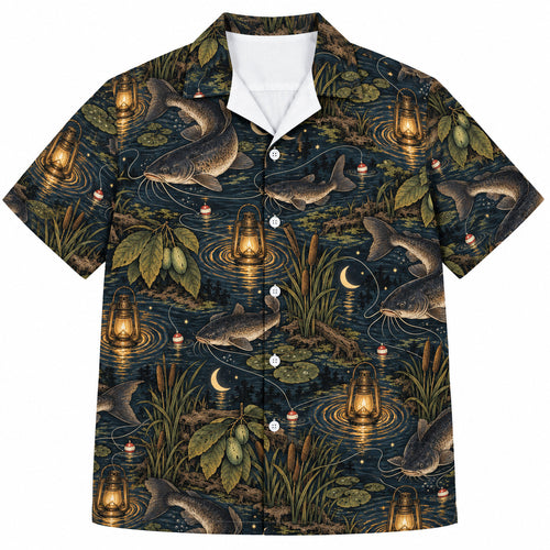Lanterns on the Muddy Bank Hawaiian Shirt