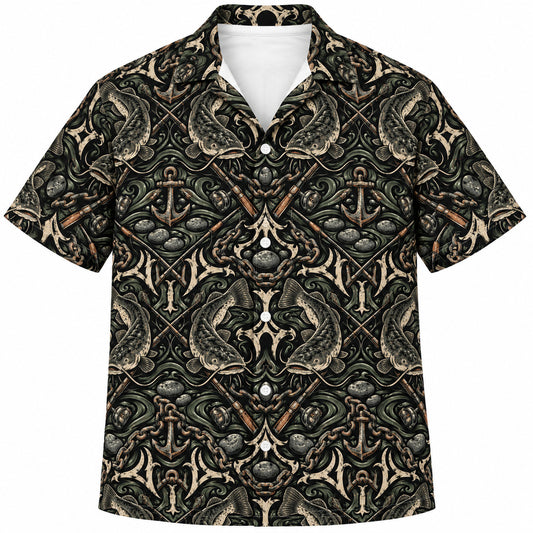 Flathead Iron & Riverbone Hawaiian Shirt