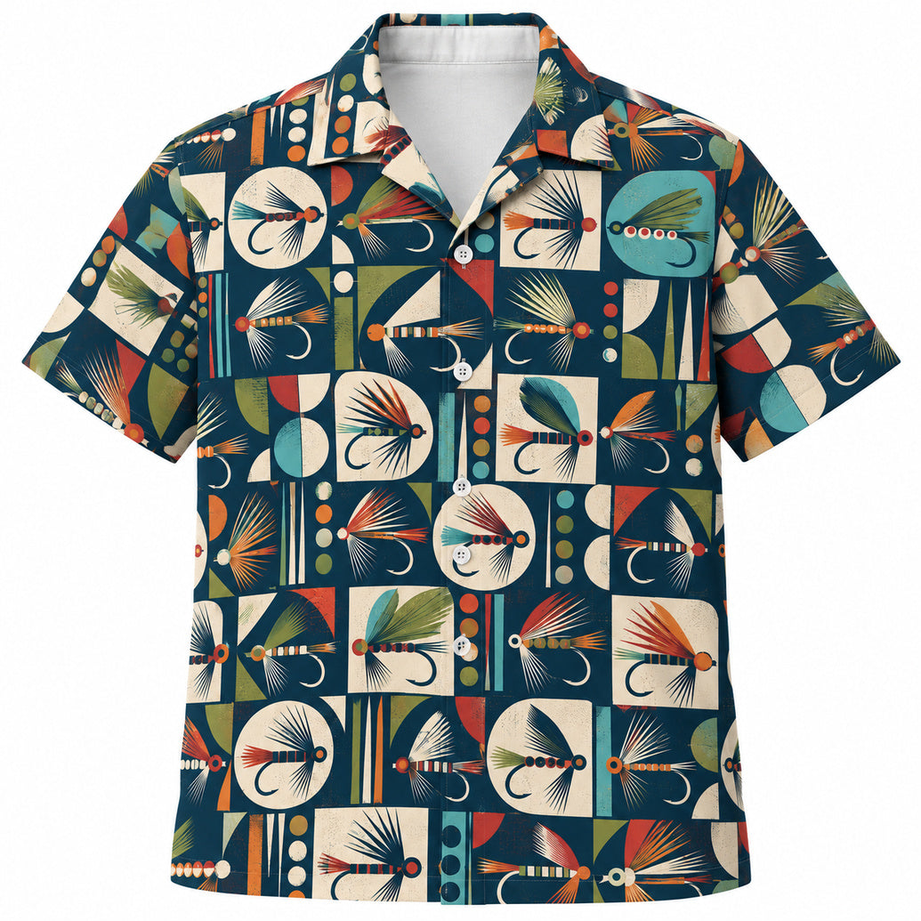 Flyform Grid Studio Hawaiian Shirt