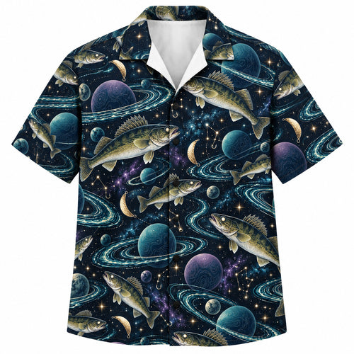 Orbit Lake Walleye Hawaiian Shirt
