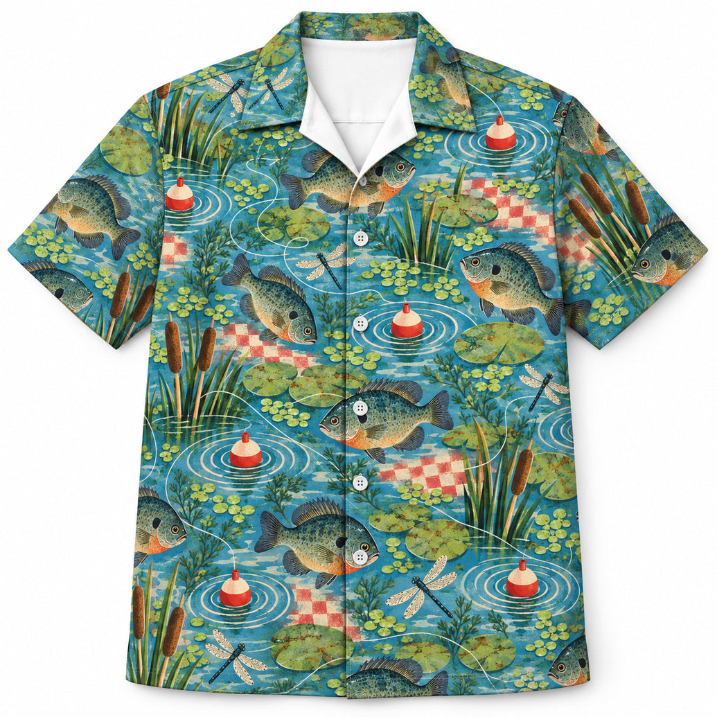 Pond Float Bluegill Memory Hawaiian Shirt