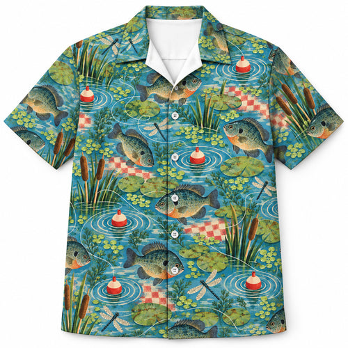 Pond Float Bluegill Memory Hawaiian Shirt