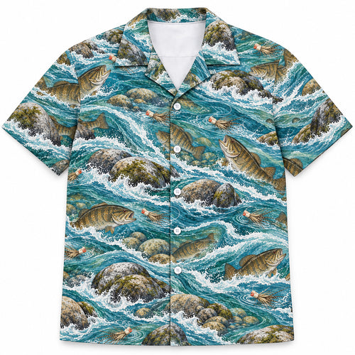 Riffle Popper Smallmouth Hawaiian Shirt