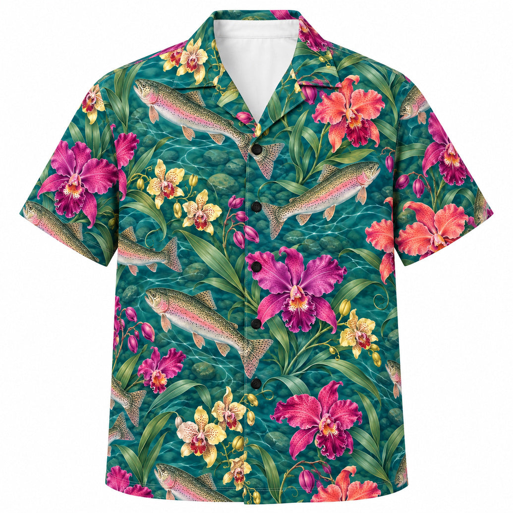 Orchid Rainbow Brook Hawaiian Shirt