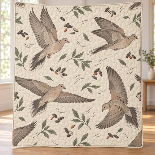Dove Flight Field Notes Quilt Blanket