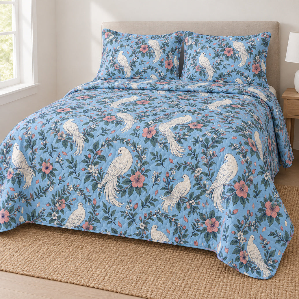 Dove Garden Cameos Bedding Set