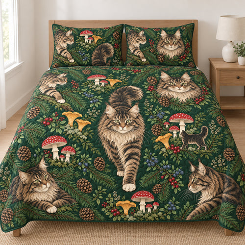 Maine Coon Pinecone Journey Bedding Set