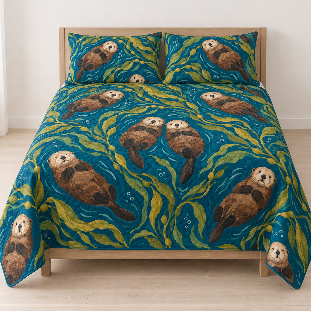 Otter Kelp Canopy Bedding Set