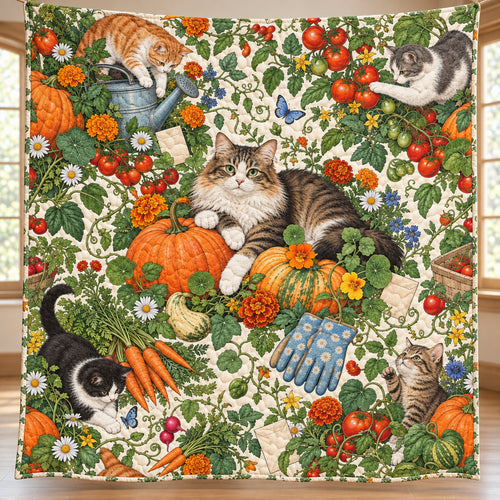 Harvest Garden Whiskers Quilt Blanket