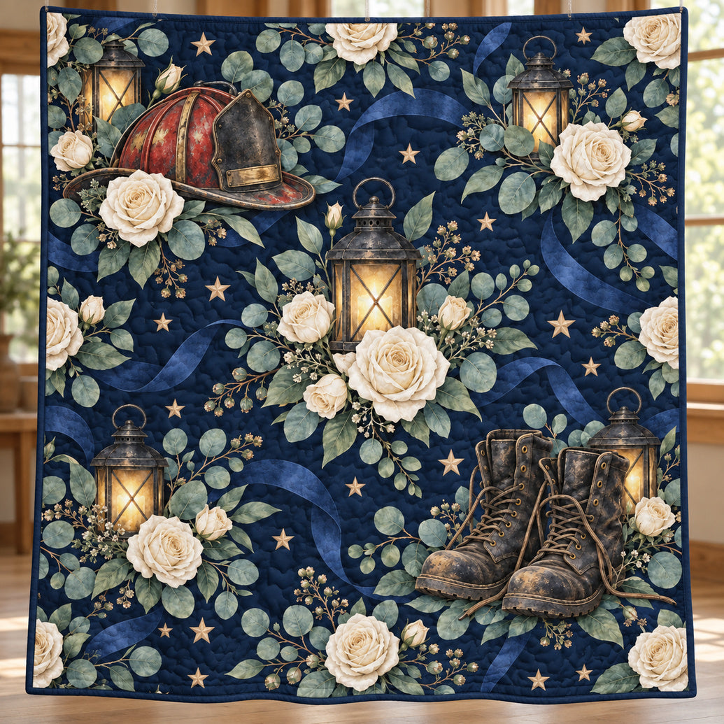 Rose Lantern Remembrance Quilt Blanket