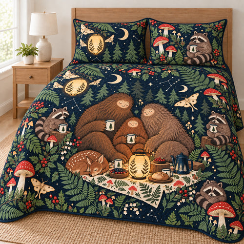 Lantern Picnic Under the Pines Bedding Set