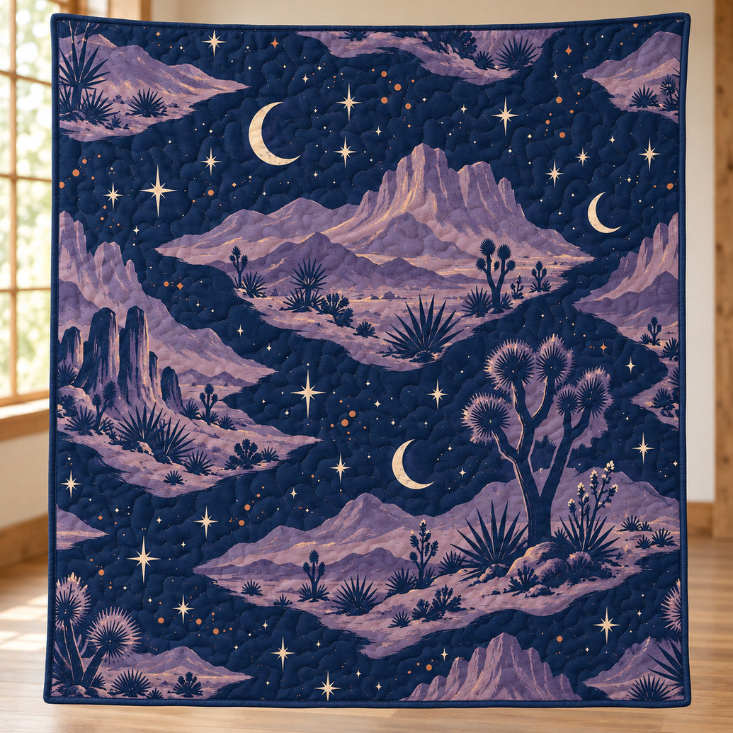 Texas After Dark Quilt Blanket