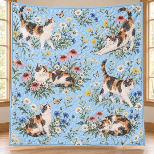 Calico Meadow Drift Quilt Blanket