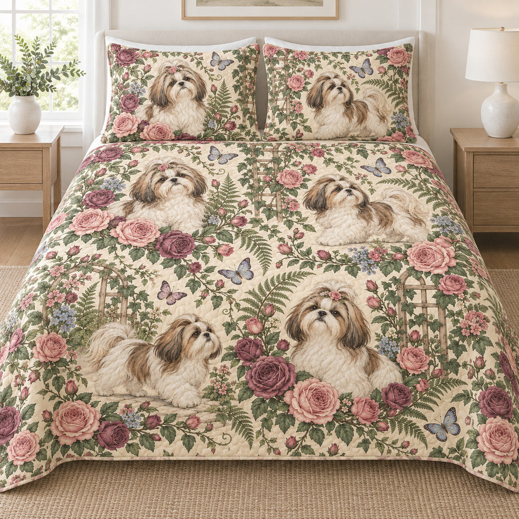 Shih Tzu Rosewing Conservatory Bedding Set