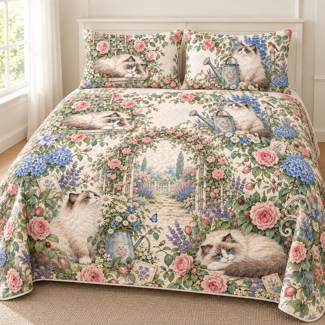 Ragdoll Rosewater Garden Bedding Set