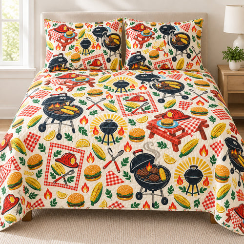 Stationyard Grill Social Bedding Set