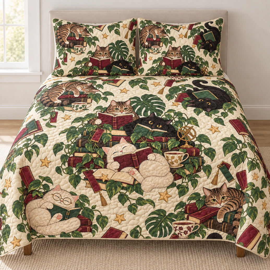 Cats & Chapters Retreat Bedding Set