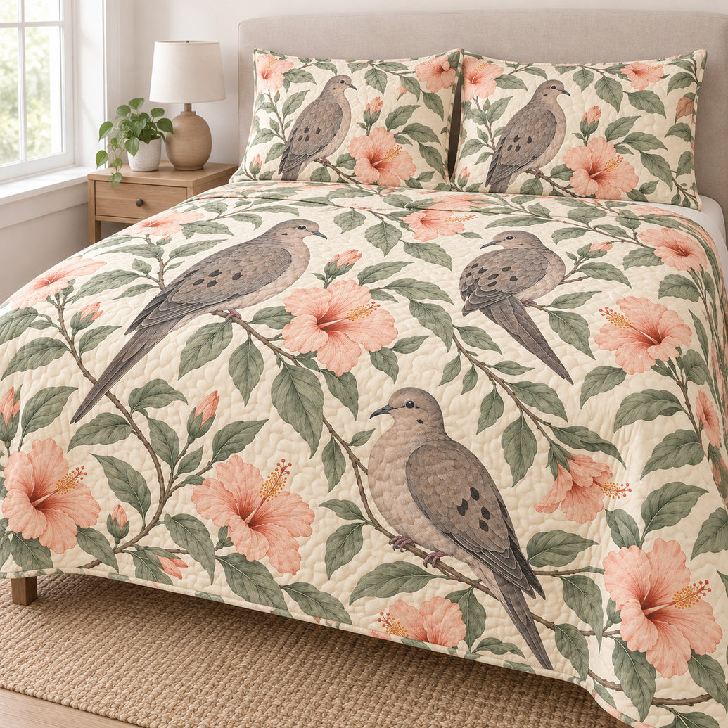 Dawn Dove Canopy Bedding Set