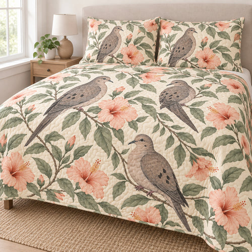 Dawn Dove Canopy Bedding Set